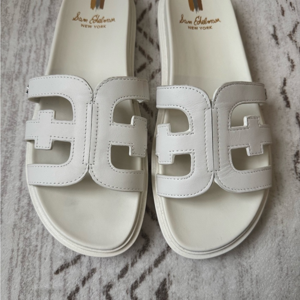 White Sam Edelman Sandals - Picture 12 of 14